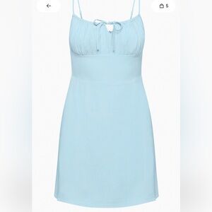 Baby blue mini dress